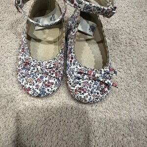 Janie and Jack White and Red Dress Shoes with Bow